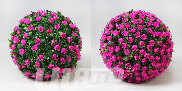 粉色仿真植物球