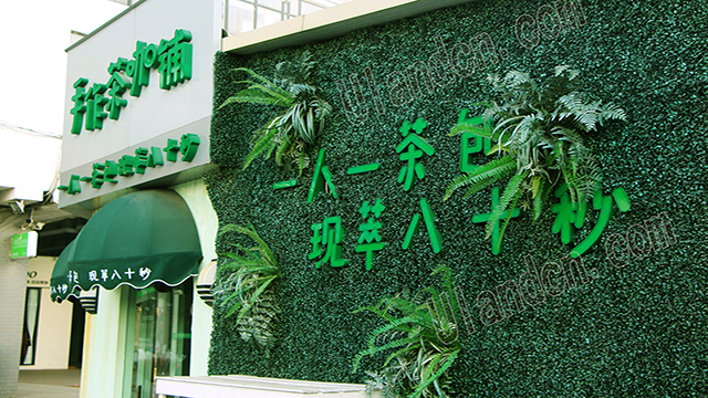 室外場所使用仿真植物墻