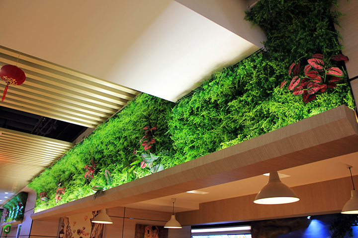 仿真綠植吊頂效果圖