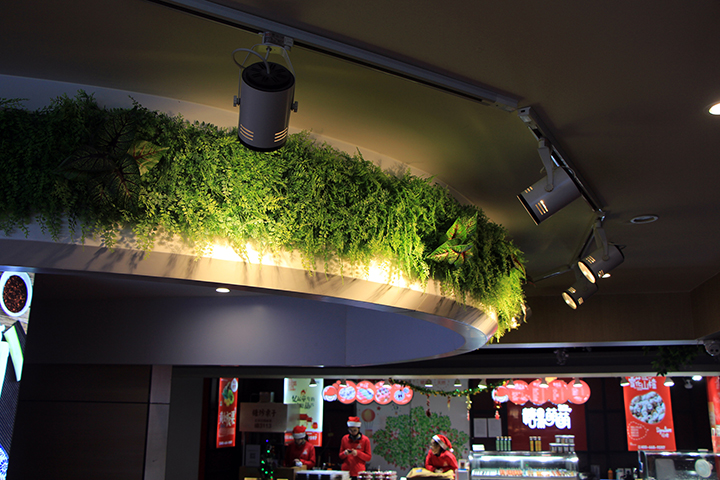 仿真植物吊頂效果圖