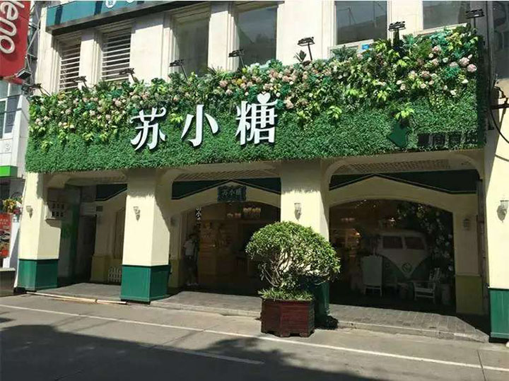 仿真草門頭裝飾