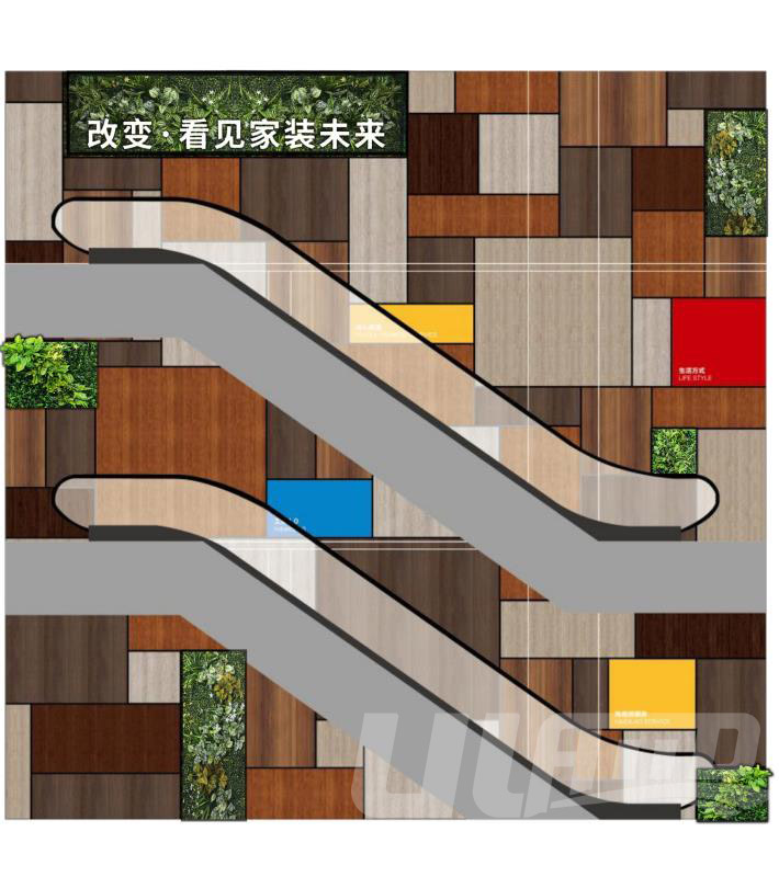 家居館仿真植物墻設(shè)計(jì)