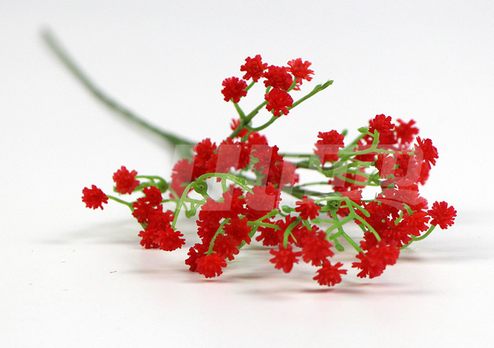 仿真塑料花紅色滿天星