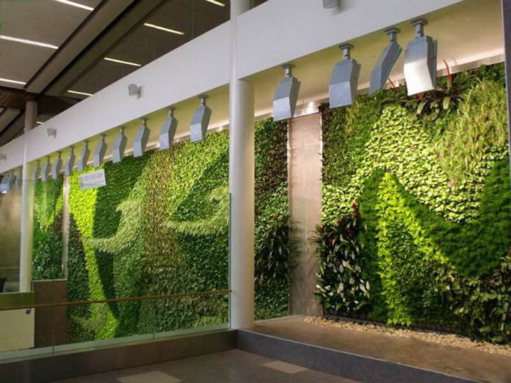 南京室內(nèi)仿真植物墻制作