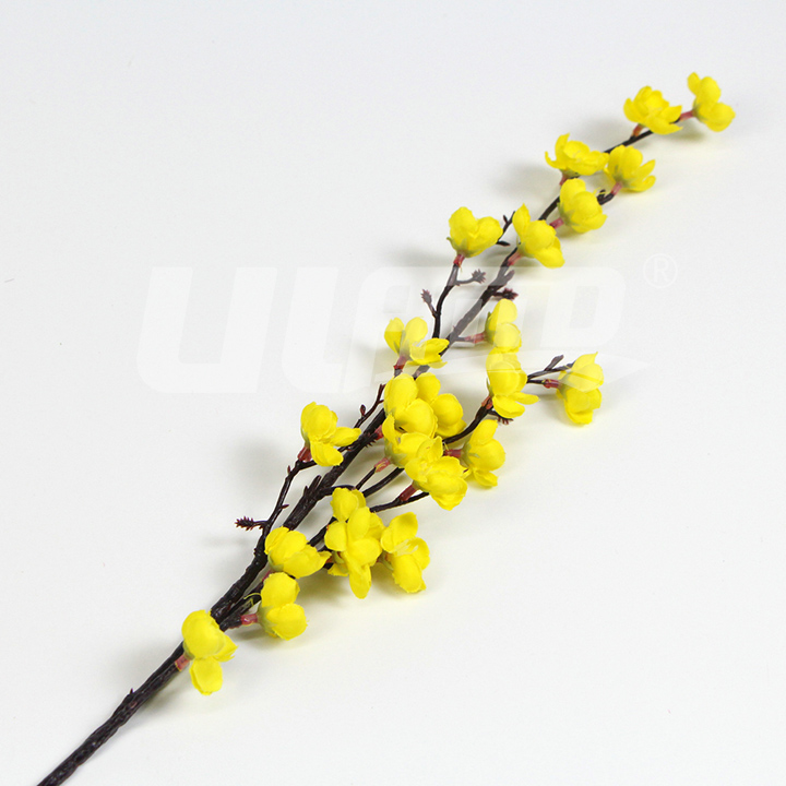 黃色仿真梅花枝條